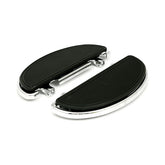 Oval Early Style Floorboards. With Dampers. Chrome Floorboards Mcs