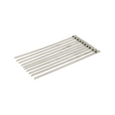 Exhaust Tie Wraps 8" Long Clear Stainless Exhaust Insulating Wraps Mcs