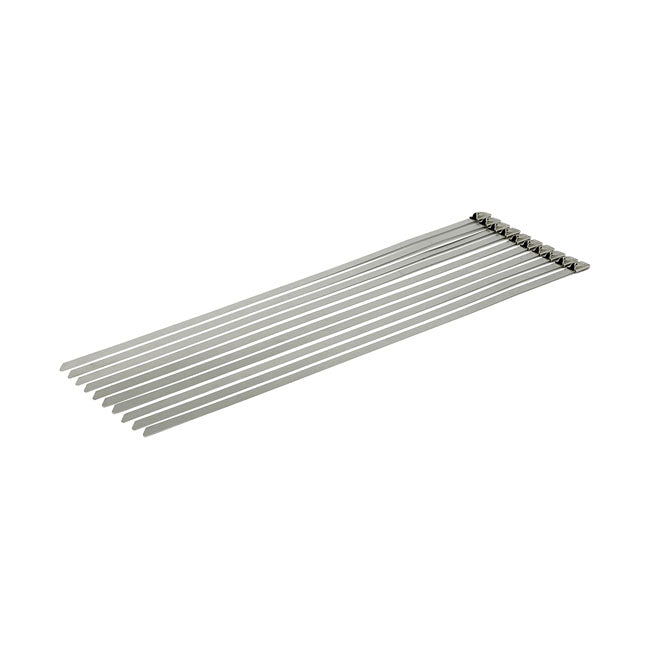 Exhaust Tie Wraps 14.25" Long Clear Stainless Exhaust Insulating Wraps Mcs