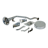 Early Style Trumpet Horn Kit. 6 Volt. Chrome Horns Mcs