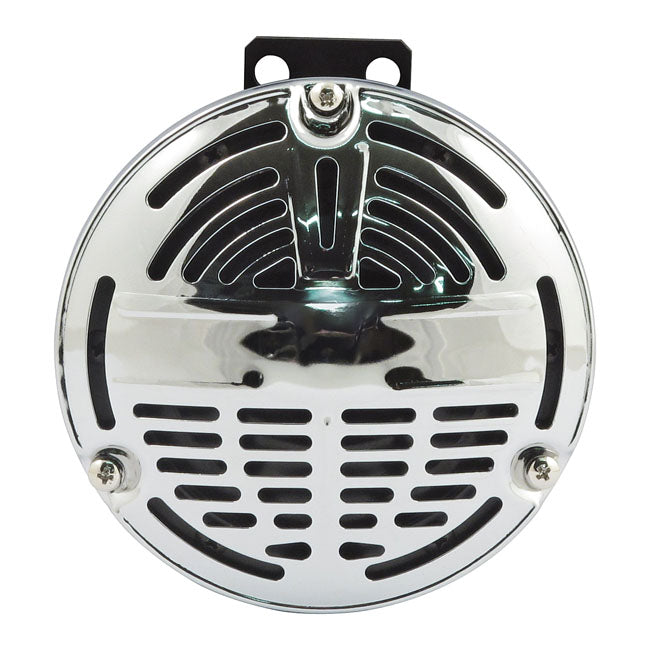 Oem Style 5 1/2" Springer Horn. Chrome. 6 Volt Horns Mcs