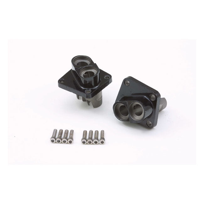 Shovel Tappet Block Set Front/Rear. Black Tappet Blocks Mcs