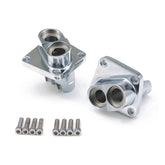 Shovel Tappet Block Set Front/Rear. Chrome Tappet Blocks Mcs