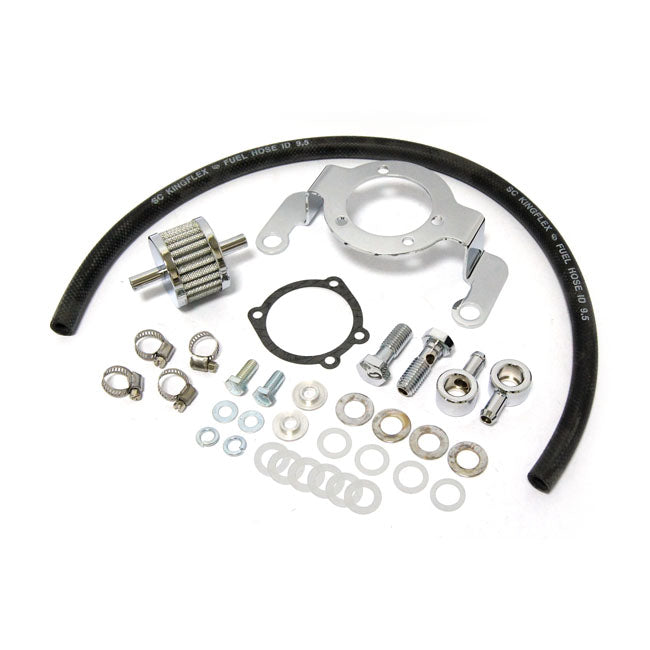 Air Cleaner Adapter Bracket Kit. Chrome Air Cleaner Bracket Mcs