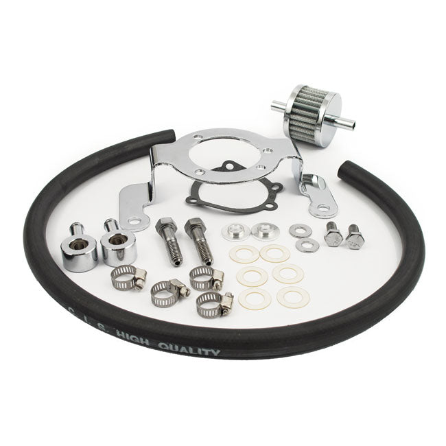 Air Cleaner Adapter Bracket Kit. Chrome Air Cleaner Bracket Mcs
