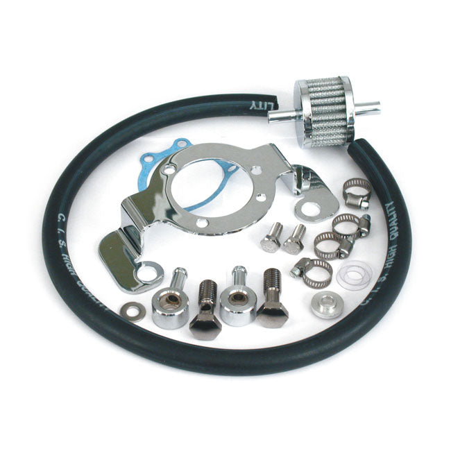 Air Cleaner Adapter Bracket Kit. Chrome Air Cleaner Bracket Mcs