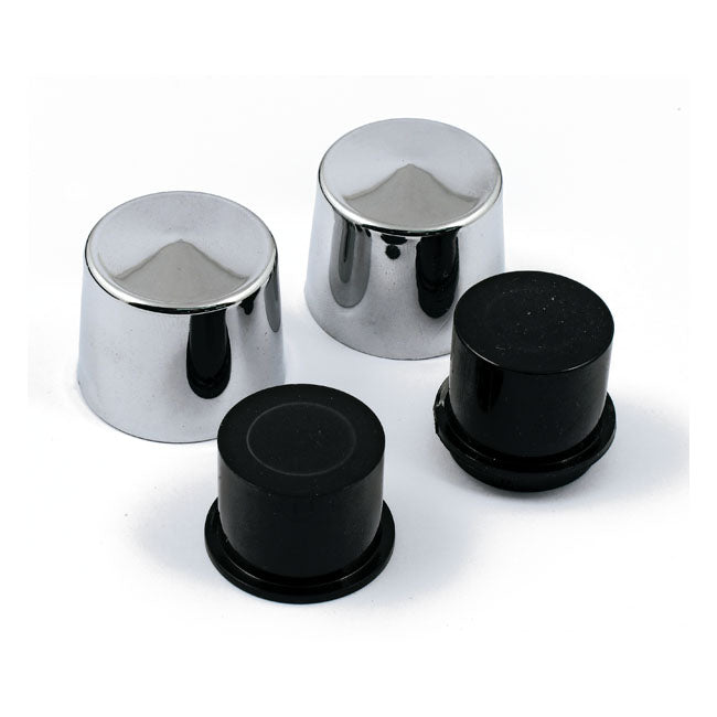 Smoothtopps, Push On Bolt Cover Set. Chrome Bolt Covers Usa Sizes Mcs