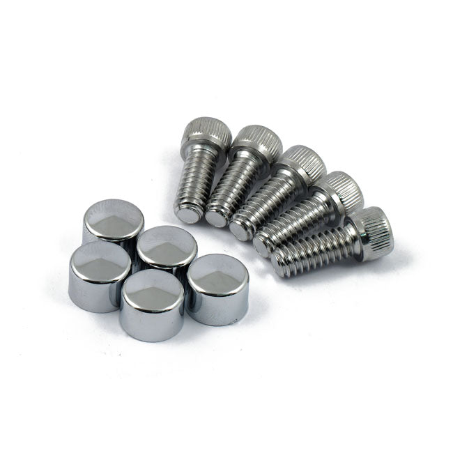 Smooth Topps, Bolt & Cover Kit. Chrome Bolt Covers Usa Sizes Mcs