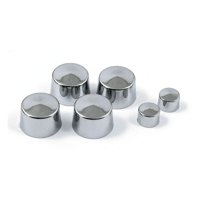 Smoothtopps, Push On Bolt Cover Set. Chrome Bolt Covers Usa Sizes Mcs