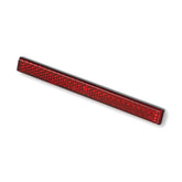 Universal B Seen Reflector. Rectangular. 123x13mm. Red Reflectors Mcs
