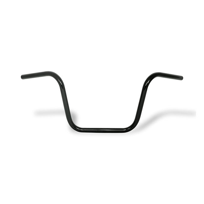 Apehanger handlebar, 12" rise, 1" black HANDLEBARS Mcs