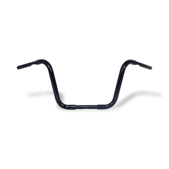 1 1/4" Buffalo Apehangers, 12" High Black Handlebars Mcs
