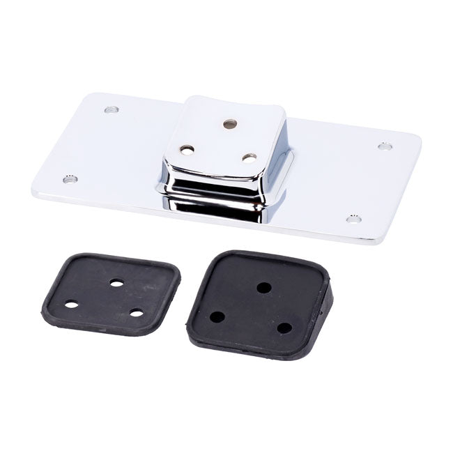 License Plate Bracket, Flat. Chrome License Plate Brackets Mcs