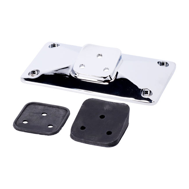License Plate Bracket, Pyramid. Chrome License Plate Brackets Mcs