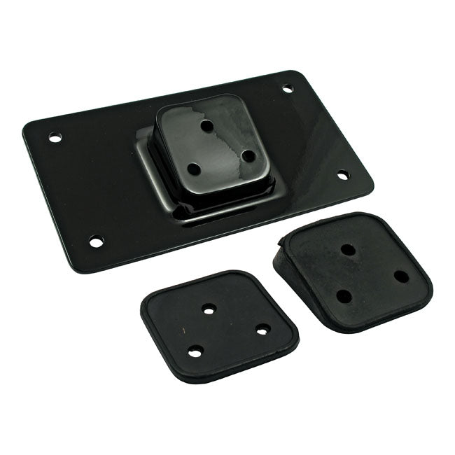 License Plate Bracket, Flat. Black License Plate Brackets Mcs