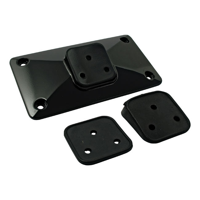 License Plate Bracket, Pyramid. Black License Plate Brackets Mcs