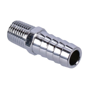 Oil Line Fitting, Straight. 1/4" Npt To 1/2" Hose. Chrome Oil Line Fittings Gardner Westcott