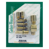 Gardner Westcott, Oil Pump Line Fitting Kit. Brass Oil Line Fittings Gardner Westcott