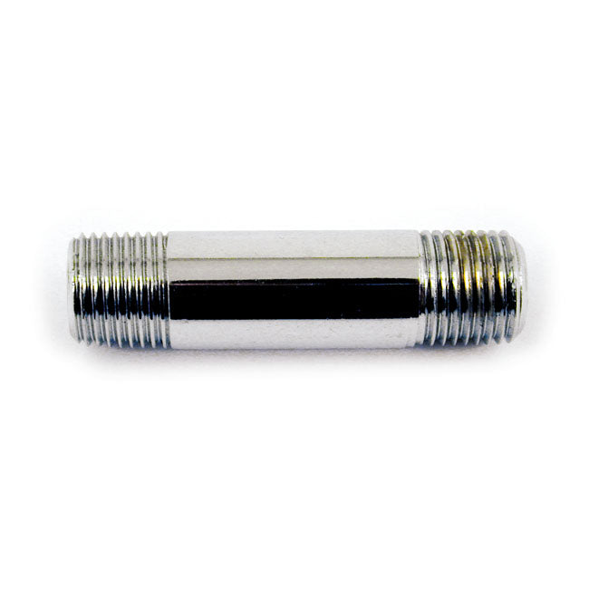Oil Gauge Fitting, 1 1/2" Extension Pipe, 1/8" Npt . Chrome Oil Pressure Gauges Gardner Westcott