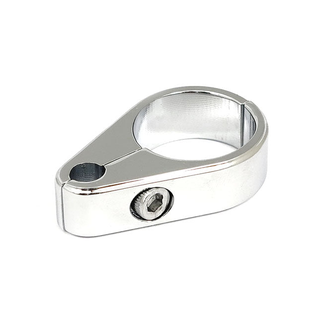 2 Piece Frame Cable Clamp. Throttle. Chrome Cable Clamps Mcs