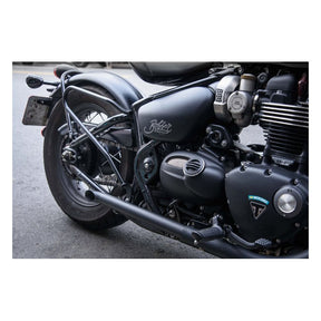 Motone, Triumph Saddlebag Support. Black Stainless Touring Luggage Motone