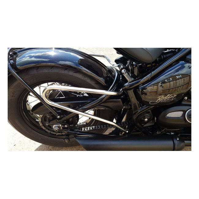 Motone, Triumph Saddlebag Support. Polished Stainless Touring Luggage Motone