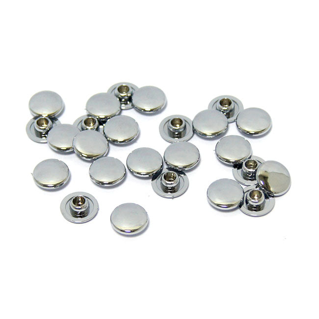 Push In Mushroom Allen Head Plugs M8. Chrome Bolt Covers Metric Sizes Mcs
