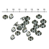 Push In Mushroom Allen Head Plugs M6. Chrome Bolt Covers Metric Sizes Mcs