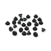 Push In Mushroom Allen Head Plugs 1/4". Black Bolt Covers Usa Sizes Mcs