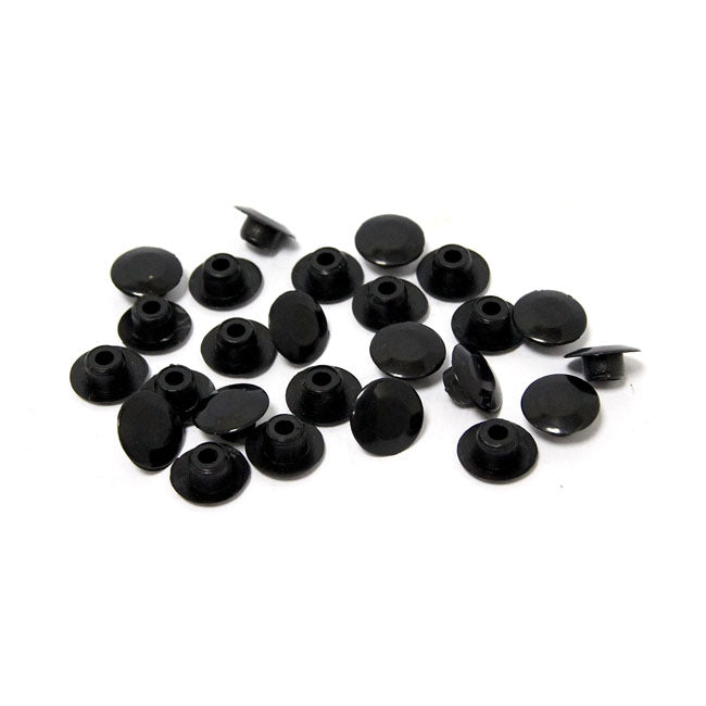 Push In Mushroom Allen Head Plugs 5/16". Black Bolt Covers Usa Sizes Mcs