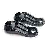 Motone, Ribbed Triline Turn Signal Brackets. Black Turn Signals Mounts Motone
