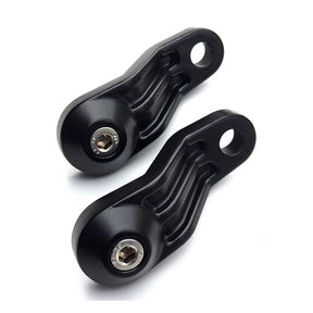Motone, Ribbed Triline Turn Signal Brackets. Black Turn Signals Mounts Motone