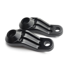 Motone, Ribbed Triline Turn Signal Brackets. Black Turn Signals Mounts Motone