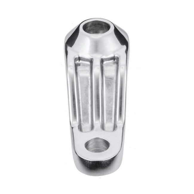 Motone, Ribbed Triline Turn Signal Brackets. Polished Turn Signals Mounts Motone