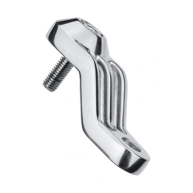 Motone, Ribbed Triline Turn Signal Brackets. Polished Turn Signals Mounts Motone