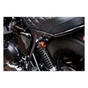 Motone, Turn Signal Brackets, Top Shock Mount. Black Turn Signals Mounts Motone