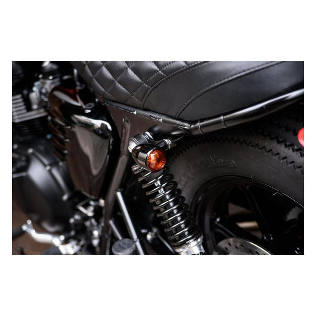 Motone, Turn Signal Brackets, Top Shock Mount. Black Turn Signals Mounts Motone