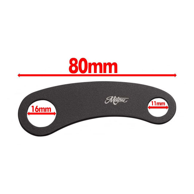 Motone, Turn Signal Brackets, Top Shock Mount. Black Turn Signals Mounts Motone