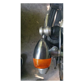 Motone, Turn Signal Brackets, Top Shock Mount. Polished Turn Signals Mounts Motone