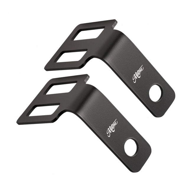 Motone Turn Signal Brackets, Under Seat Mount. Black Turn Signals Mounts Motone