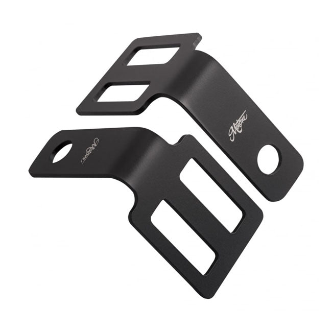Motone Turn Signal Brackets, Under Seat Mount. Black Turn Signals Mounts Motone