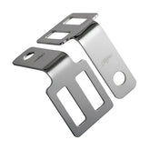 Motone Turn Signal Brackets, Under Seat Mount. Polished Turn Signals Mounts Motone