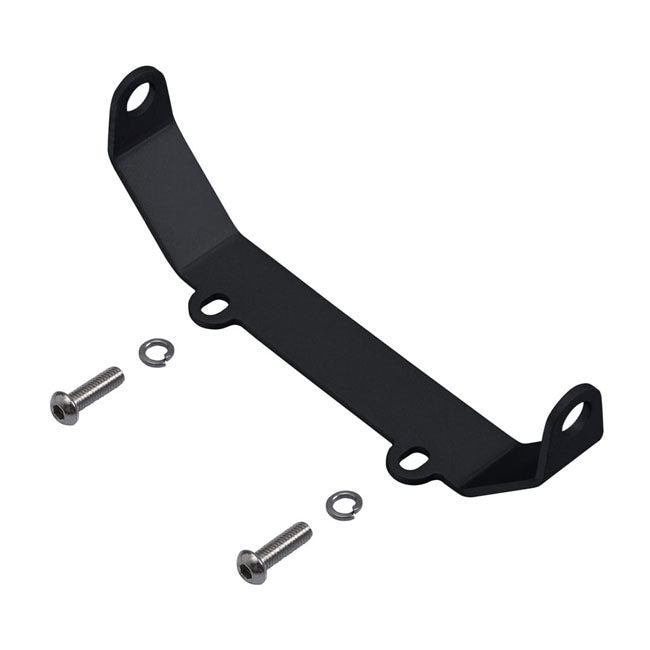 Motone, Turn Signal Relocation Bracket, Front. Black Turn Signals Mounts Motone