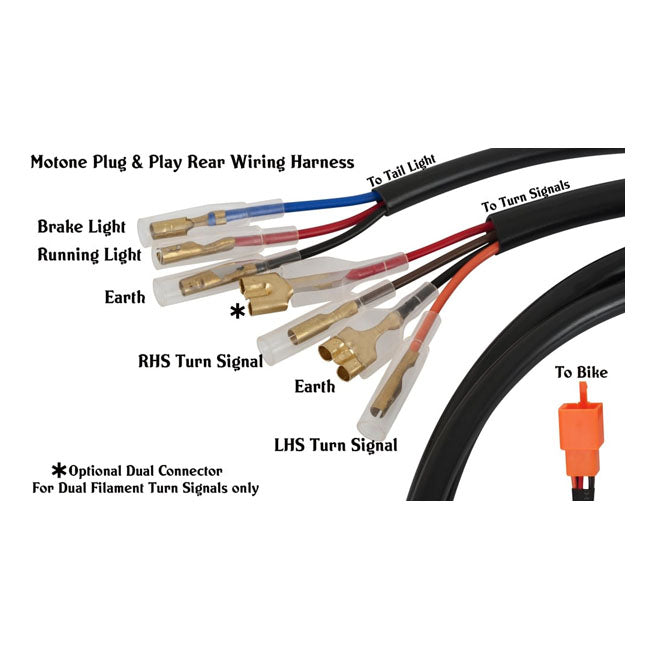 Motone, Triumph Turn Signal Wiring Harness Adapter Wiring Harness Motone
