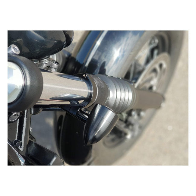 Motone, Wrap Around Turn Signal Brackets, 47mm Forks Turn Signals Mounts Motone