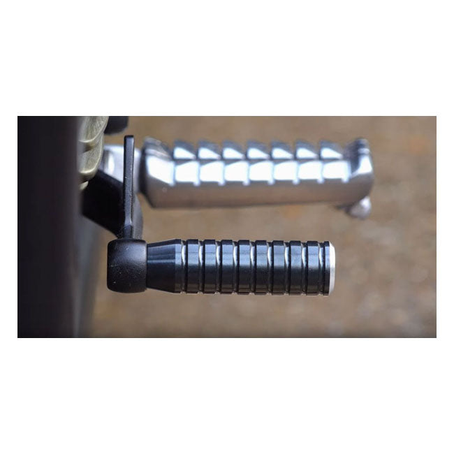 Motone, Extented Shifter Peg Ribbed. Black Shifter Peg Motone