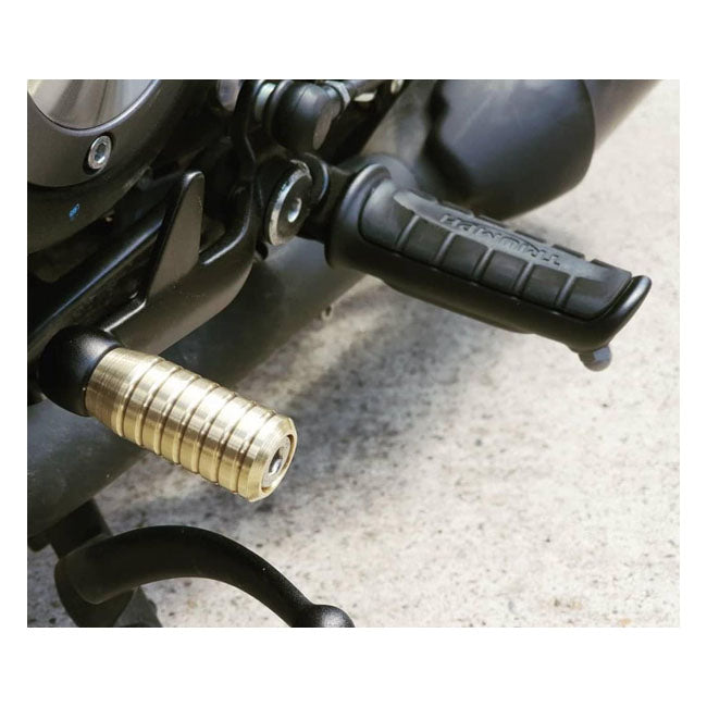 Motone, Shifter End Peg Ribbed. Brass Shifter Peg Motone