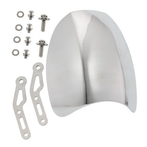 Motone Airblade Screen, Aluminum. Quicksilver Polished Fairing Motone