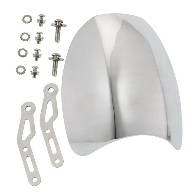 Motone Airblade Screen, Aluminum. Quicksilver Polished Fairing Motone
