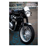 Motone Microblade Screen, Aluminum. Mirror Polished Fairing Motone